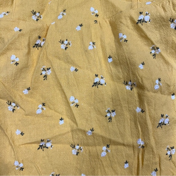 Hollister Yellow Floral Dress Women’s Size Medium EUC TieBack Sundress - Picture 4 of 9
